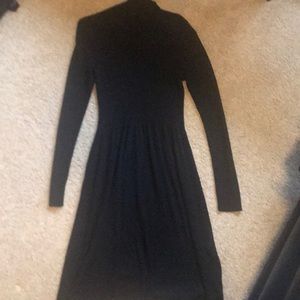 Turtleneck sweat dress. Fit and flair